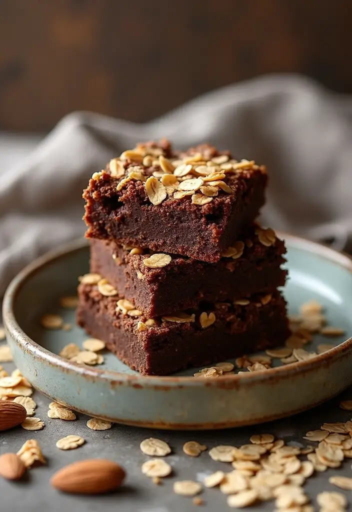 27 Best Gluten-Free Brownie Recipes Ever - 11. Nutty Oat Brownies