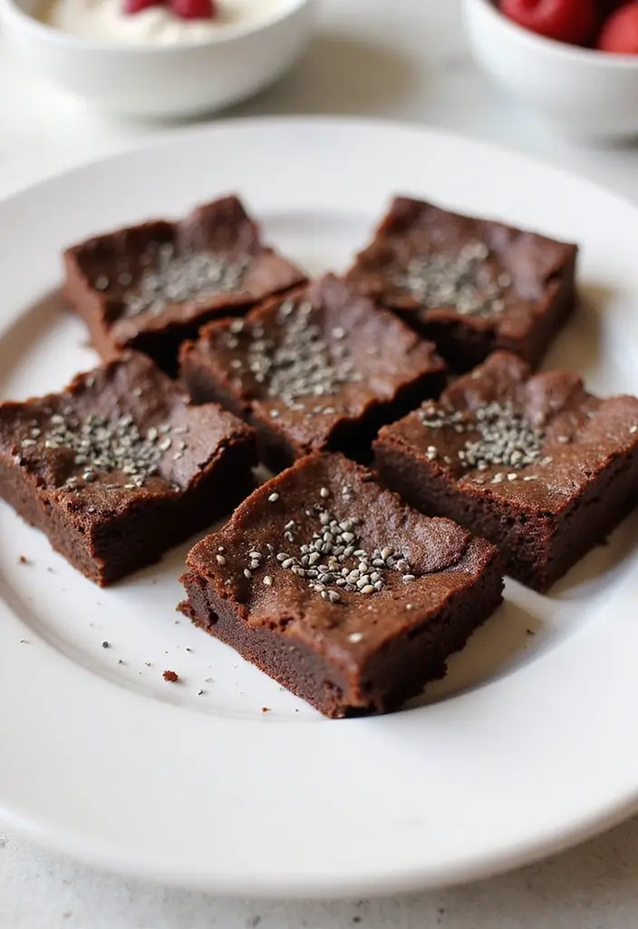 27 Best Gluten-Free Brownie Recipes Ever - 14. Chia Seed Brownies