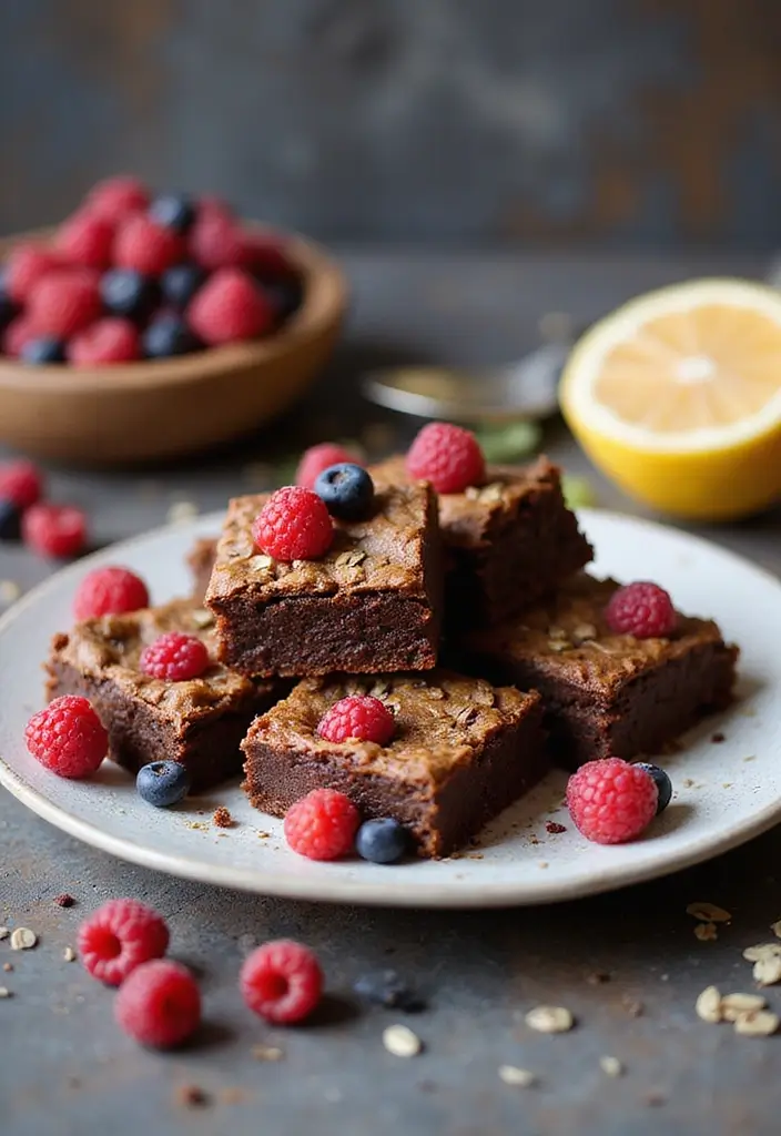 27 Best Gluten-Free Brownie Recipes Ever - 17. Wholesome Oatmeal Brownies