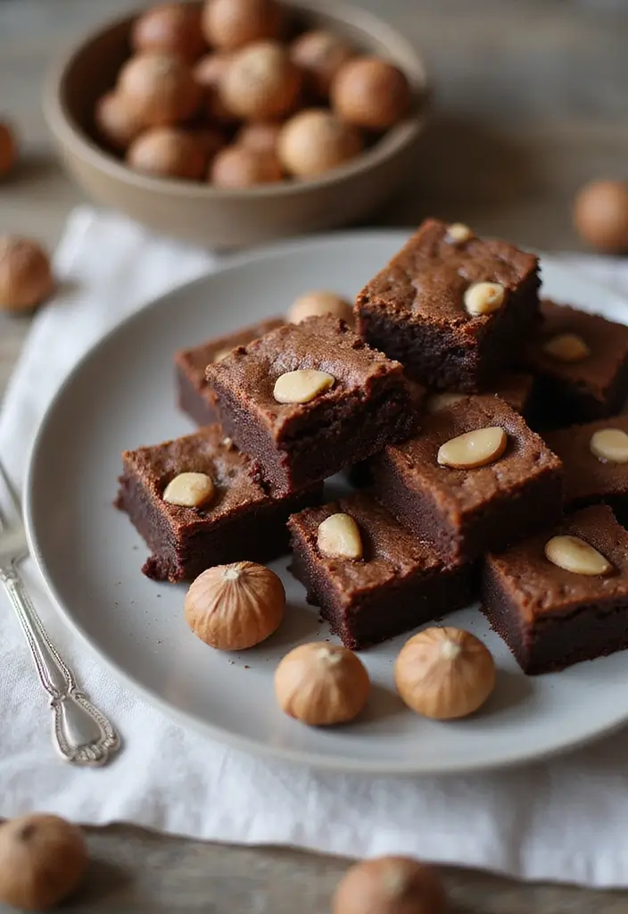 27 Best Gluten-Free Brownie Recipes Ever - 24. Hazelnut Brownies