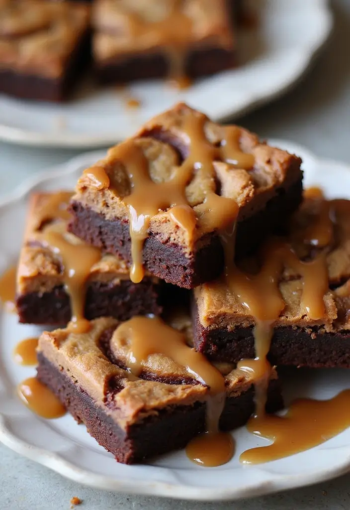 27 Best Gluten-Free Brownie Recipes Ever - 26. Caramel Swirl Brownies