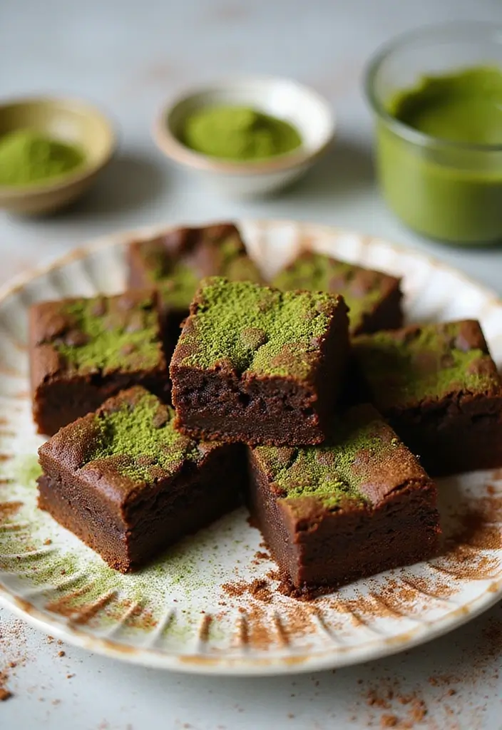 27 Best Gluten-Free Brownie Recipes Ever - 27. Matcha Brownies