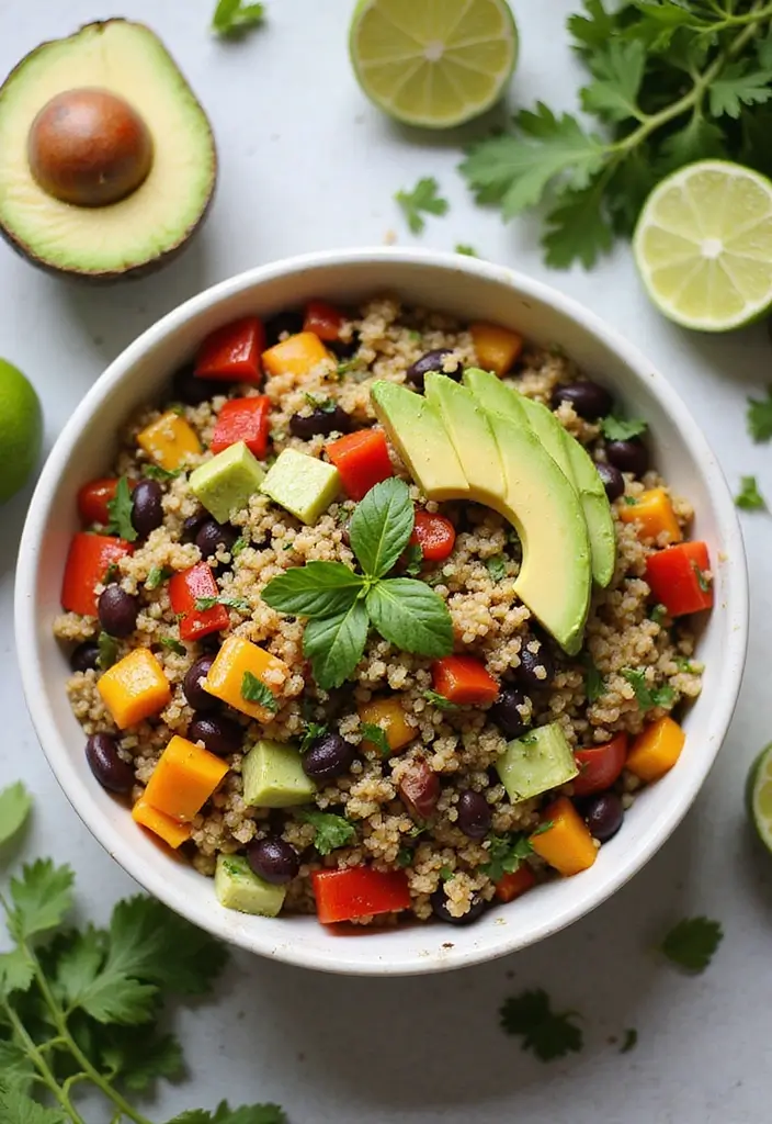 27 Easy Gluten-Free Recipes for Beginners - 1. Quinoa & Black Bean Salad