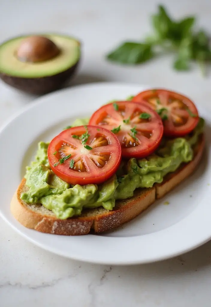 27 Easy Gluten-Free Recipes for Beginners - 3. Creamy Avocado & Tomato Toast