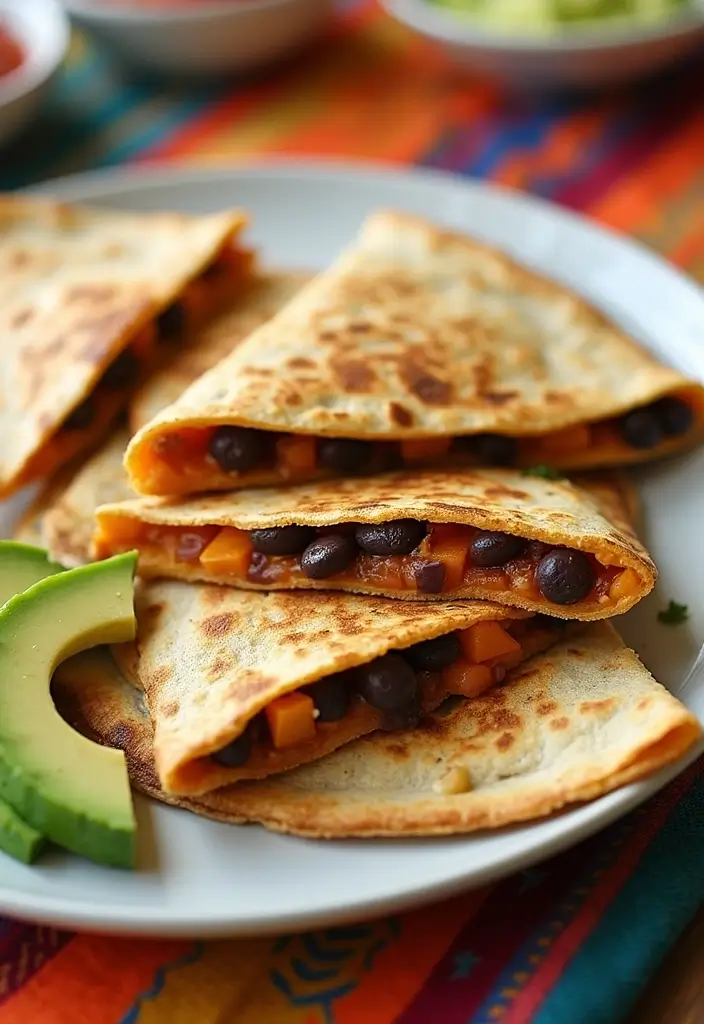 27 Gluten-Free Appetizers for Parties and Gatherings - 16. Sweet Potato and Black Bean Quesadillas