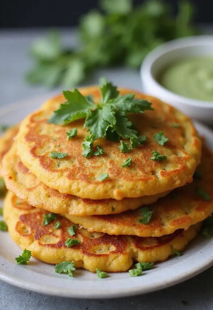 27 Gluten-Free Appetizers for Parties and Gatherings - 18. Savory Chickpea Pancakes