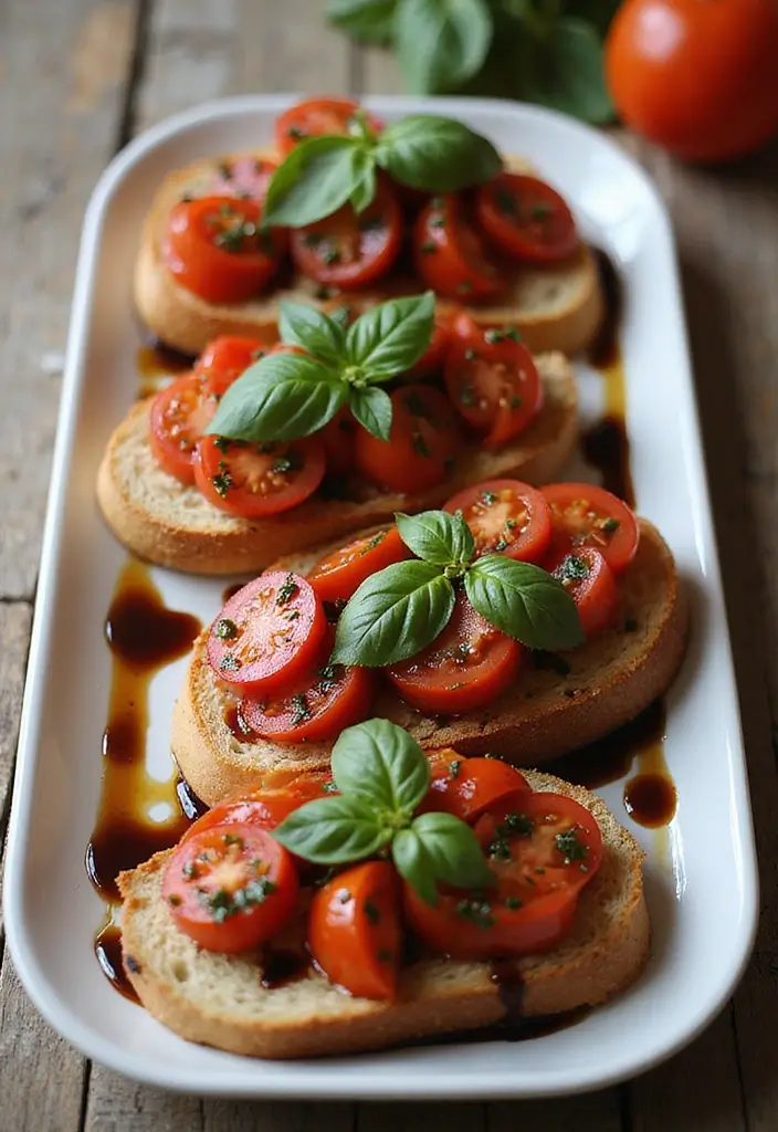 27 Gluten-Free Appetizers for Parties and Gatherings - 19. Tomato Basil Bruschetta