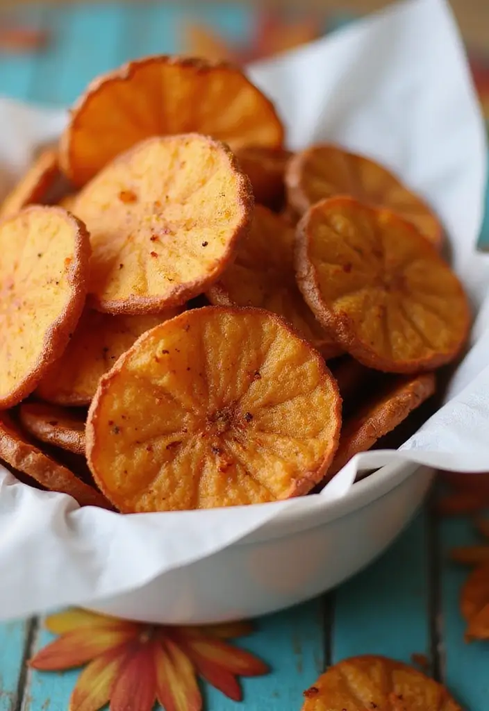 27 Gluten-Free Appetizers for Parties and Gatherings - 27. Spiced Sweet Potato Chips