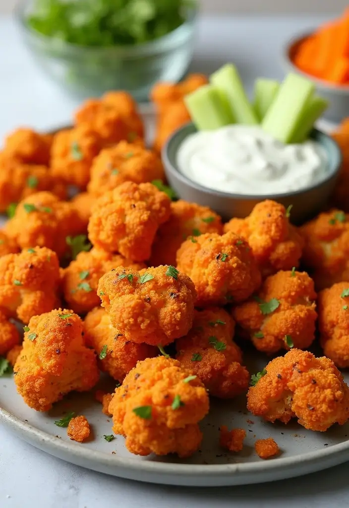 27 Gluten-Free Appetizers for Parties and Gatherings - 7. Cauliflower Buffalo Wings