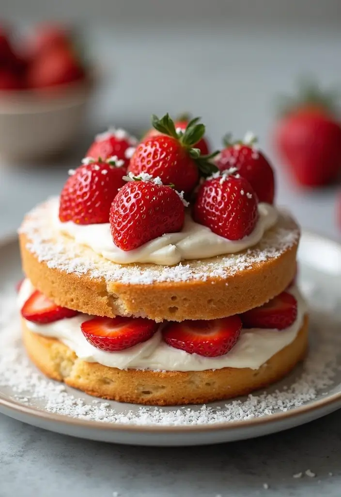27 Gluten-Free Cake Ideas for Every Celebration - 20. Strawberry Shortcake with Whipped Coconut Cream