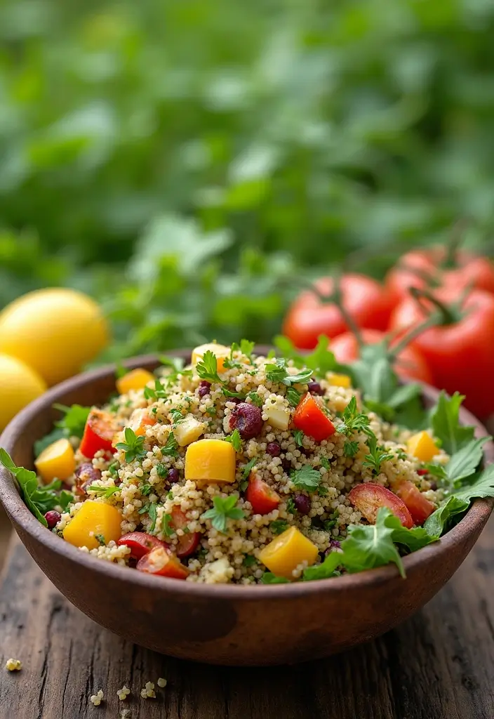 27 Gluten-Free Camping Food Ideas - 1. Quinoa Salad with Grilled Veggies