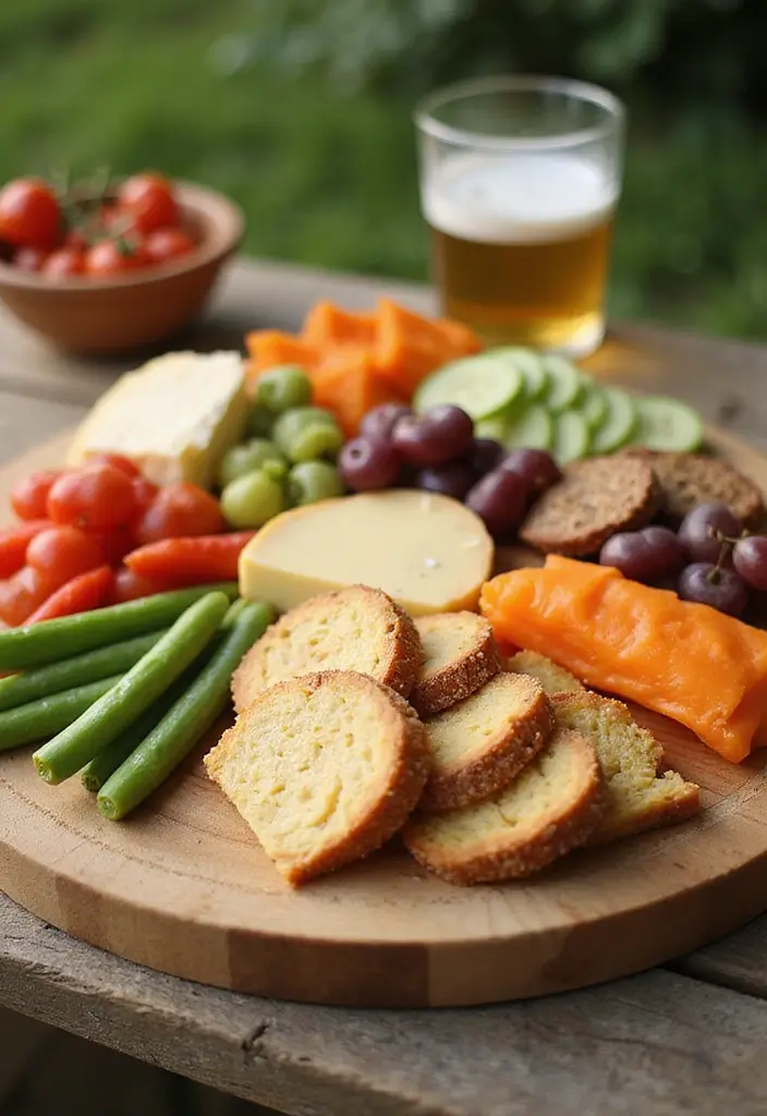 27 Gluten-Free Camping Food Ideas - 12. Veggie and Cheese Platter