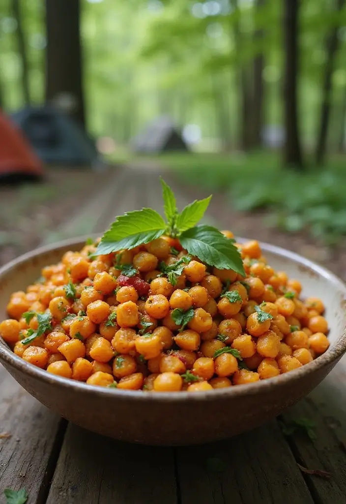27 Gluten-Free Camping Food Ideas - 13. Spiced Chickpea Salad