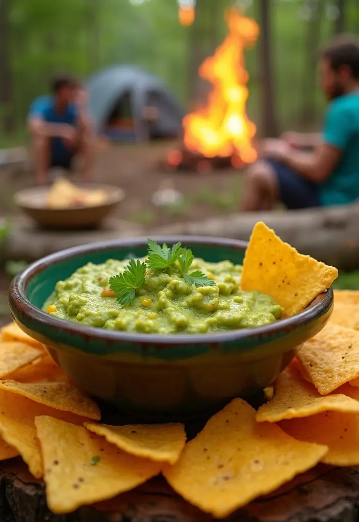 27 Gluten-Free Camping Food Ideas - 19. Spicy Guacamole and Chips