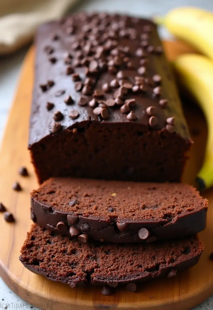 27 Gluten-Free Chocolate Desserts for Sweet Tooths - 11. Chocolate Banana Bread