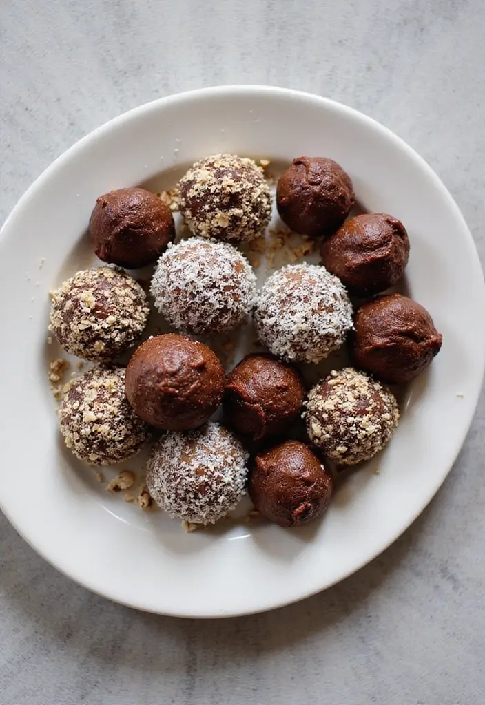 27 Gluten-Free Chocolate Desserts for Sweet Tooths - 12. Chocolate Date Truffles