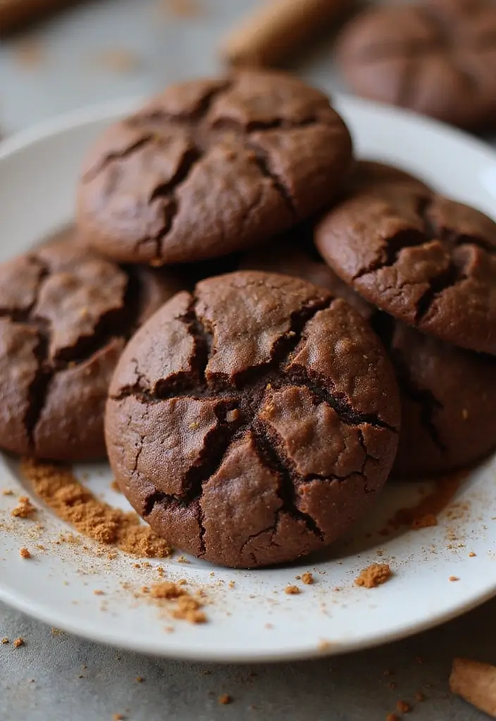27 Gluten-Free Chocolate Desserts for Sweet Tooths - 18. Chocolate Spice Cookies