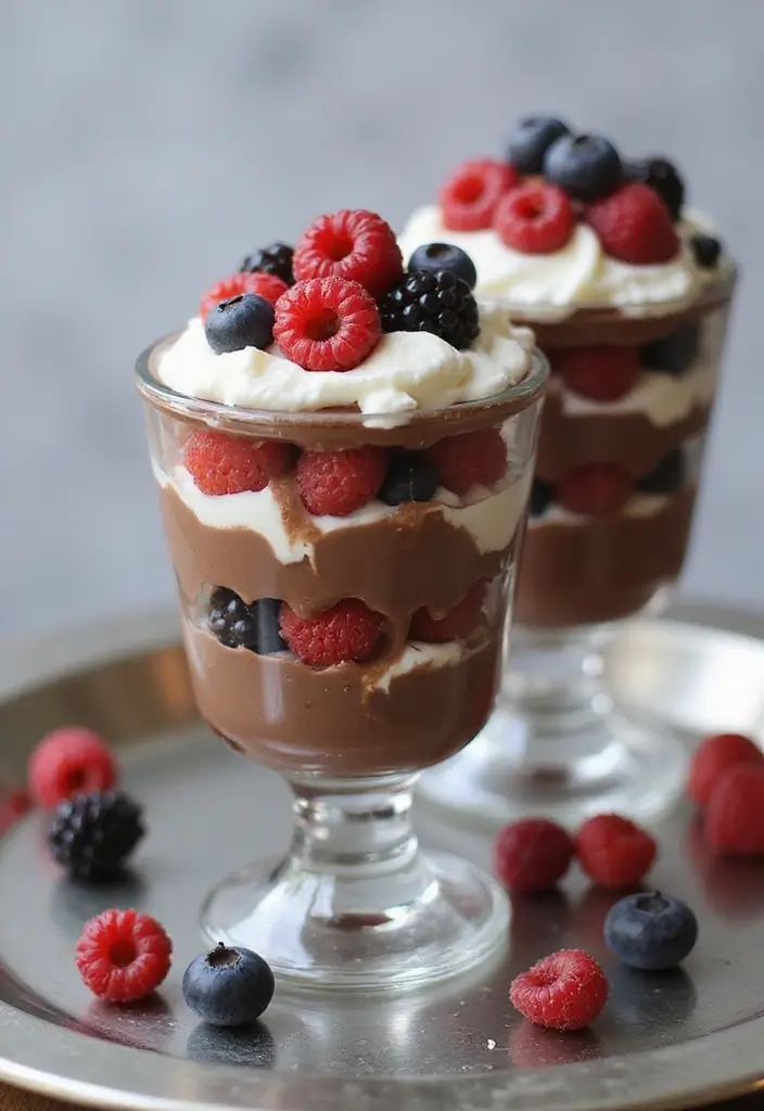 27 Gluten-Free Chocolate Desserts for Sweet Tooths - 19. Chocolate Berry Parfait