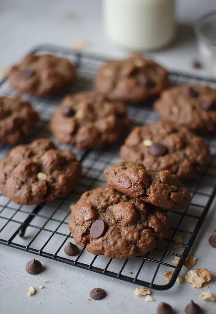 27 Gluten-Free Chocolate Desserts for Sweet Tooths - 23. Chocolate Oatmeal Cookies