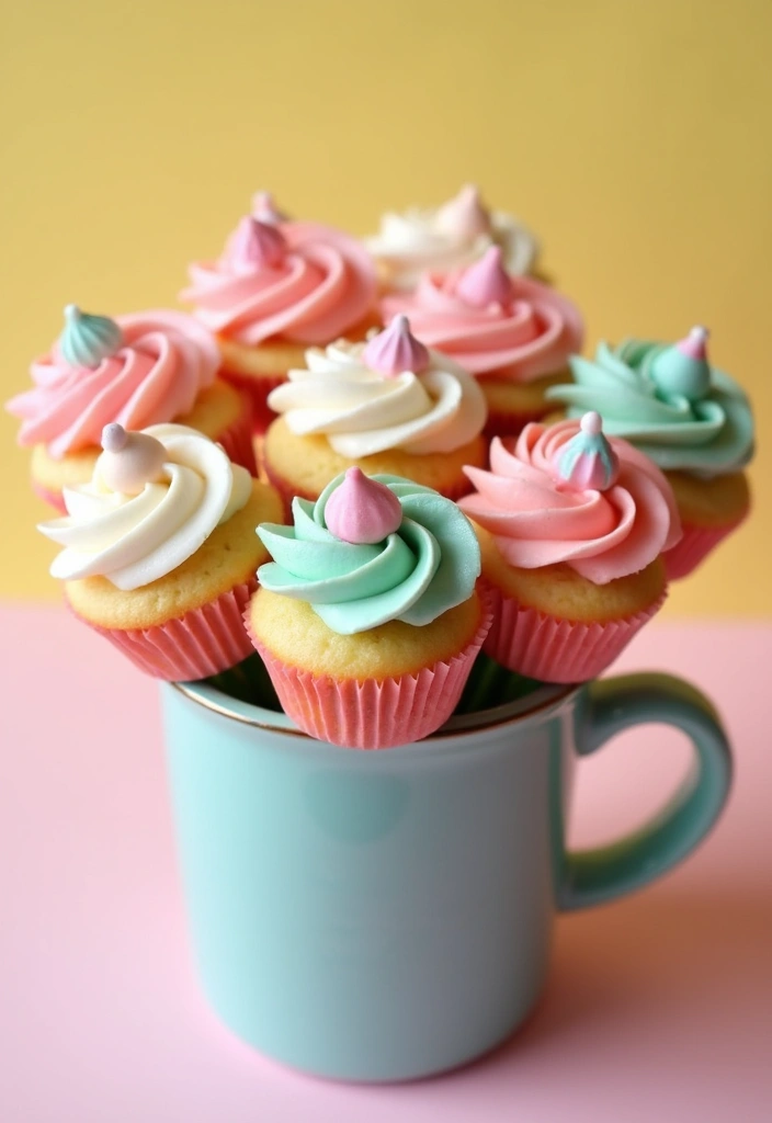 27 Gluten-Free Cupcake Decorating Ideas - 11. Mini Cupcake Bouquets