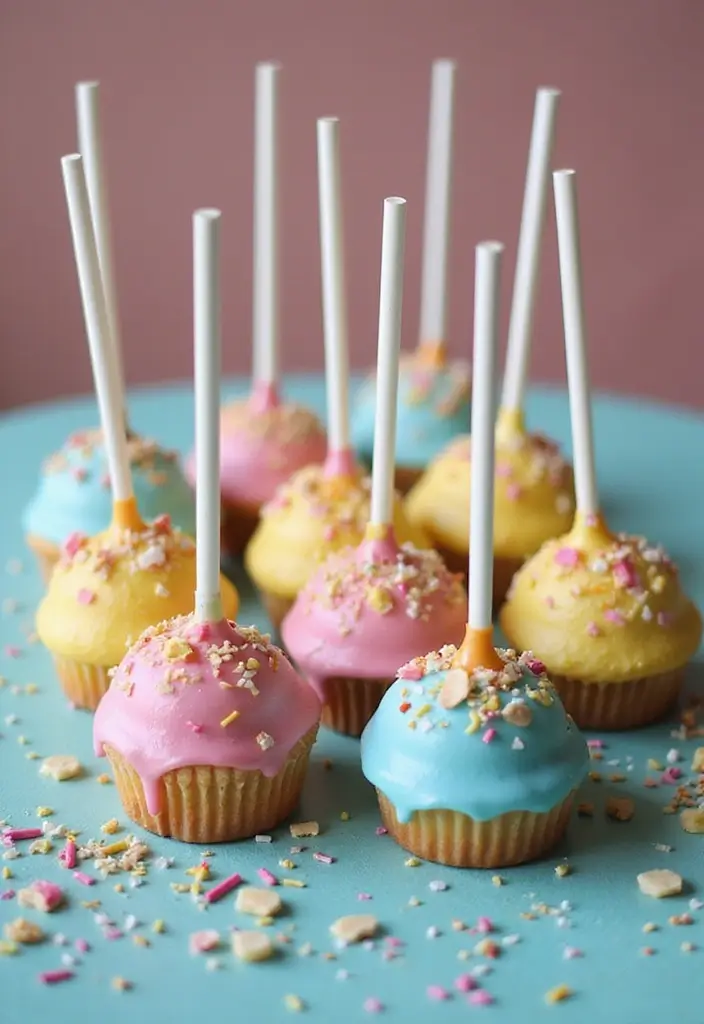 27 Gluten-Free Cupcake Decorating Ideas - 15. Cupcake Pops