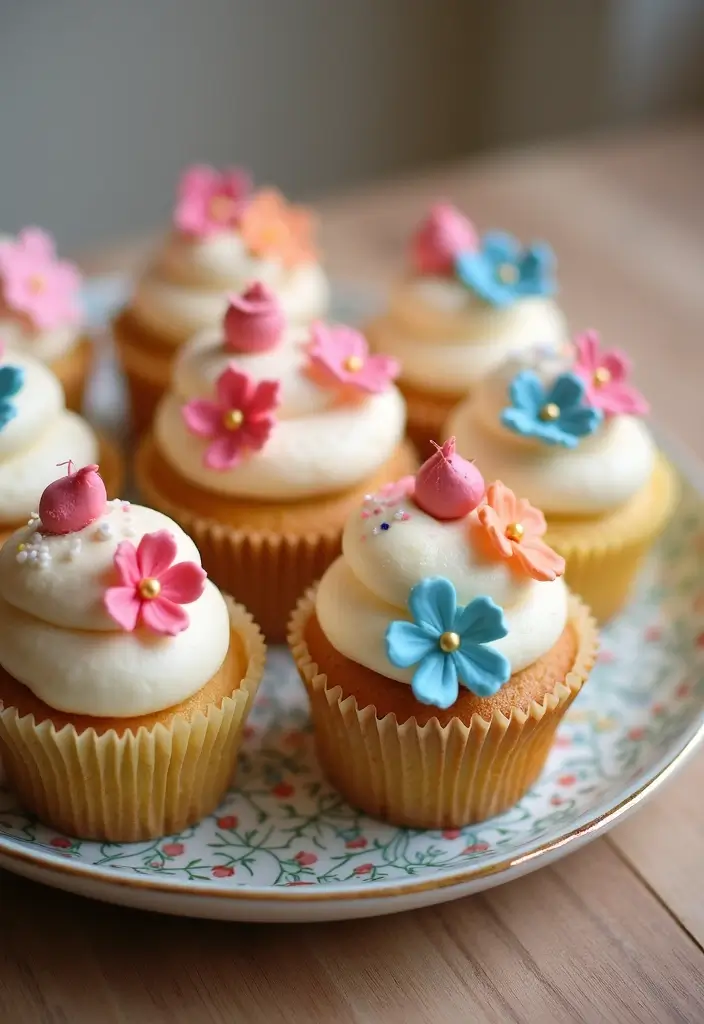 27 Gluten-Free Cupcake Decorating Ideas - 16. Fondant Decorations