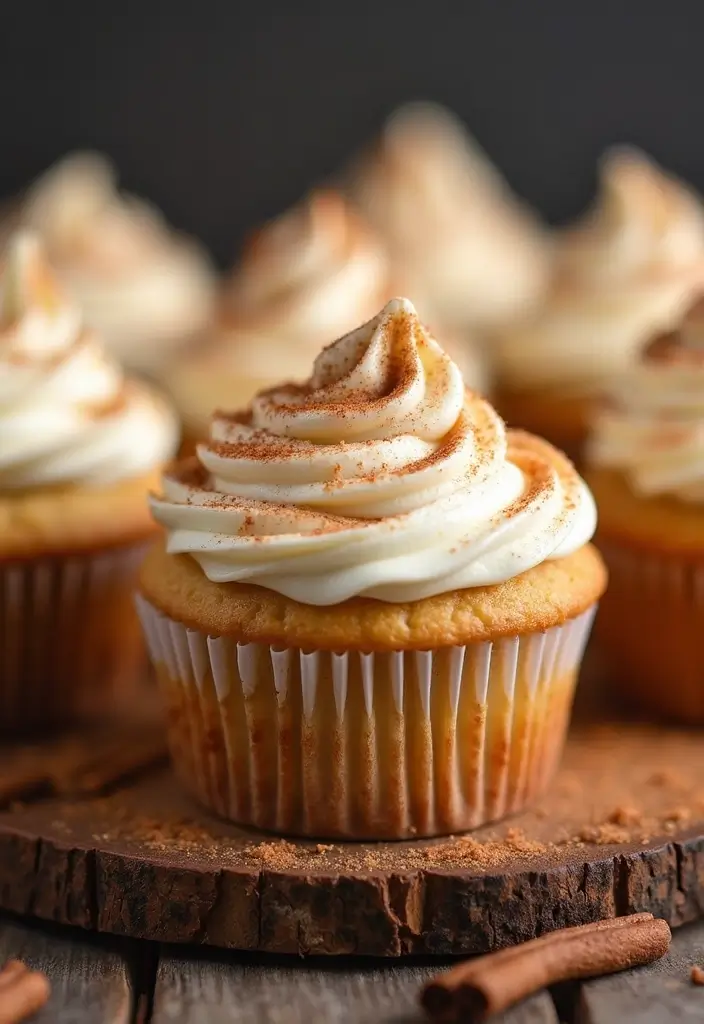 27 Gluten-Free Cupcake Decorating Ideas - 19. Cinnamon Roll Cupcakes