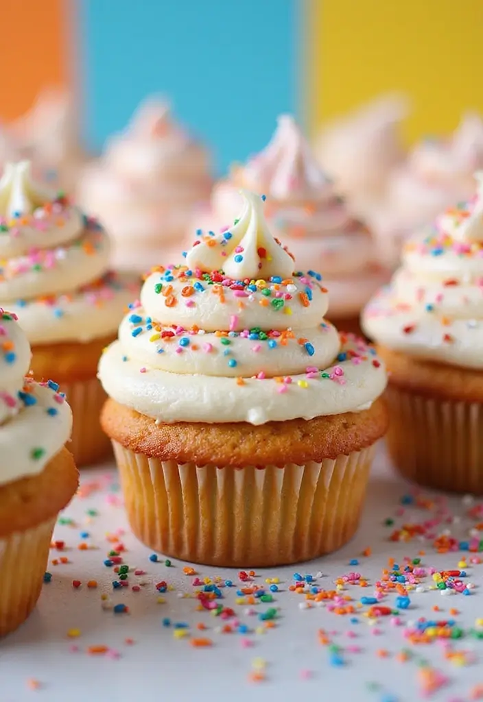 27 Gluten-Free Cupcake Decorating Ideas - 4. Fun with Sprinkles
