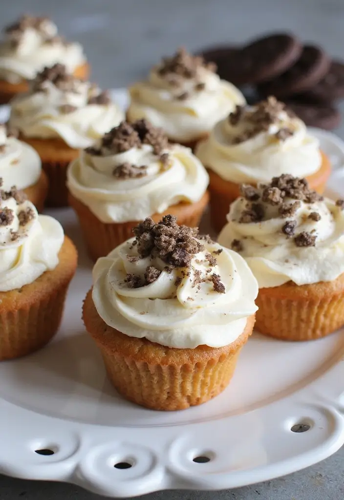 27 Gluten-Free Cupcake Decorating Ideas - 6. Cookie Crumble Topping