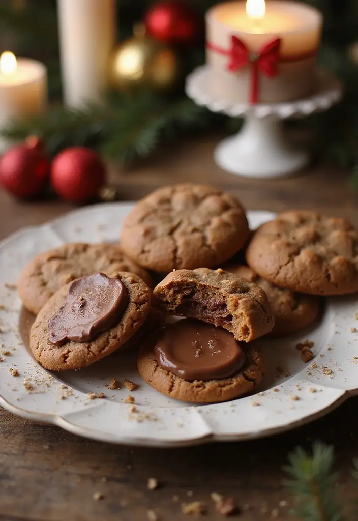 27 Gluten-Free Festive Baking Ideas - 13. Chocolate Hazelnut Spread Cookies