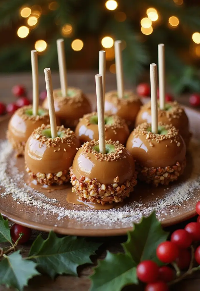 27 Gluten-Free Festive Baking Ideas - 24. Caramel Apple Pops