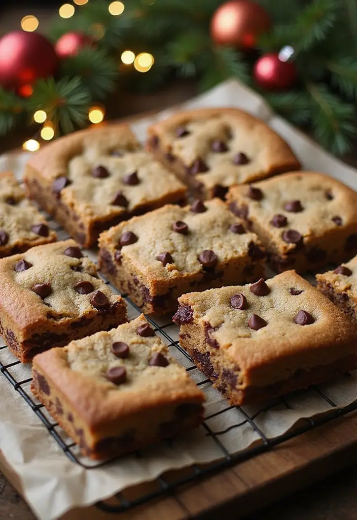 27 Gluten-Free Festive Baking Ideas - 7. Chocolate Chip Cookie Bars