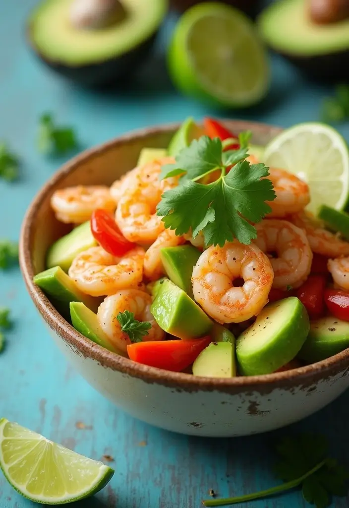 27 Gluten-Free Keto Recipes for a Healthy Lifestyle - 16. Shrimp and Avocado Salad
