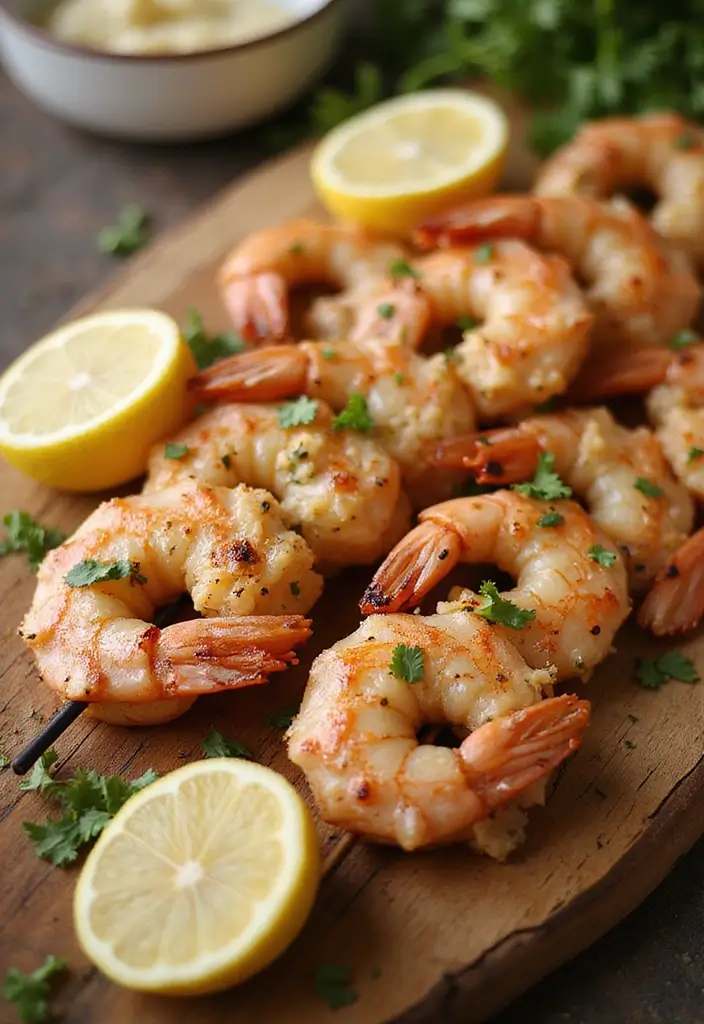 27 Gluten-Free Keto Recipes for a Healthy Lifestyle - 20. Garlic Butter Shrimp Skewers