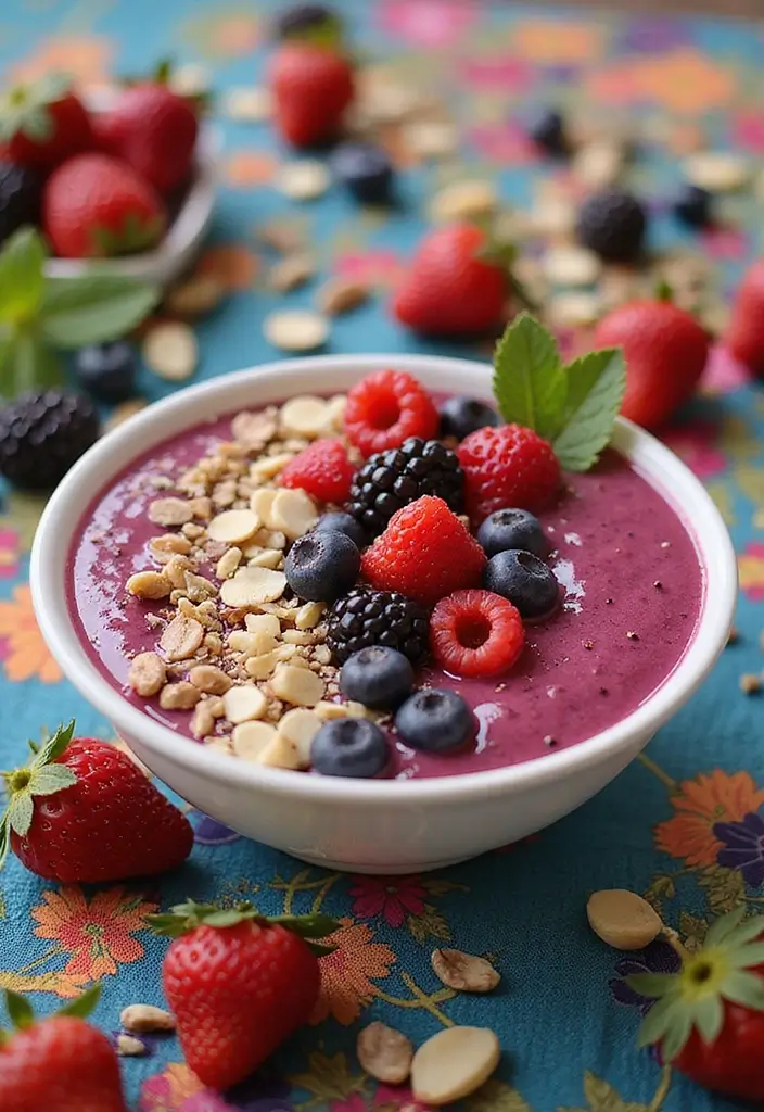 27 Gluten-Free Keto Recipes for a Healthy Lifestyle - 27. Berry Smoothie Bowl