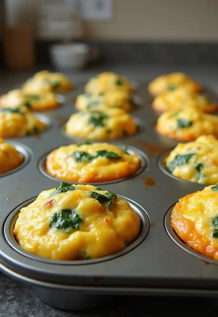27 Gluten-Free Keto Recipes for a Healthy Lifestyle - 9. Egg Muffins with Spinach and Cheese