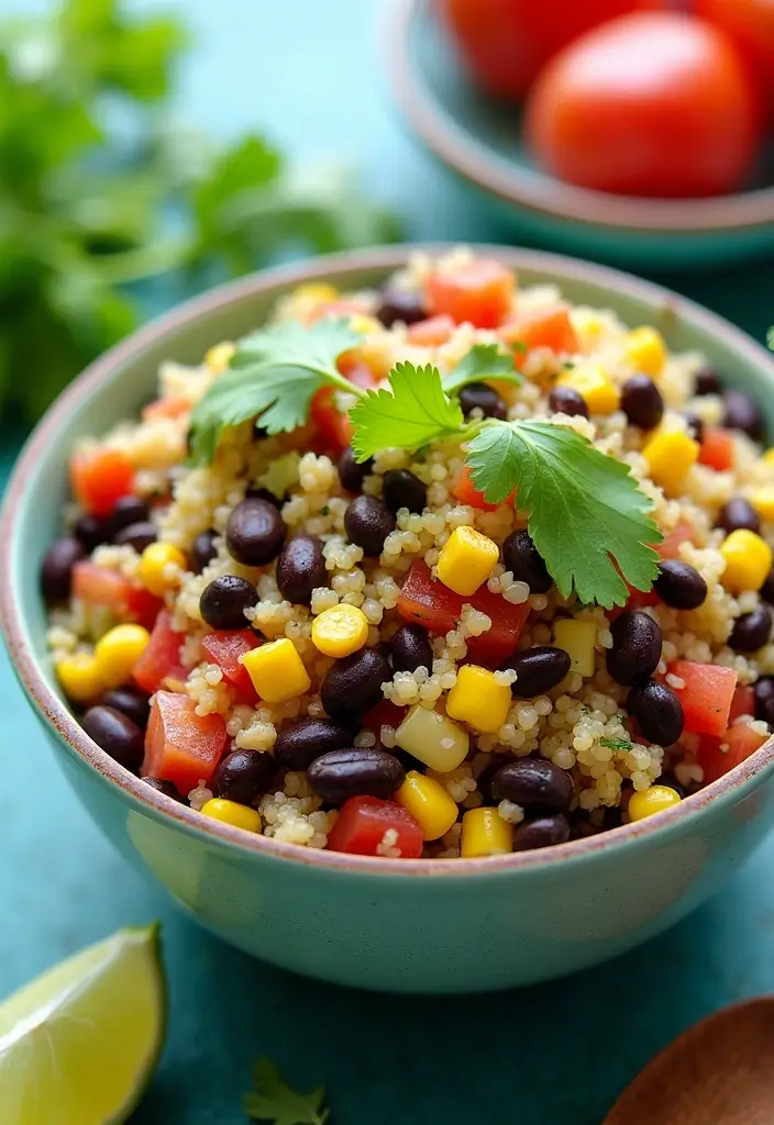 27 Gluten-Free Meal Prep Ideas for the Week - 1. Quinoa and Black Bean Salad