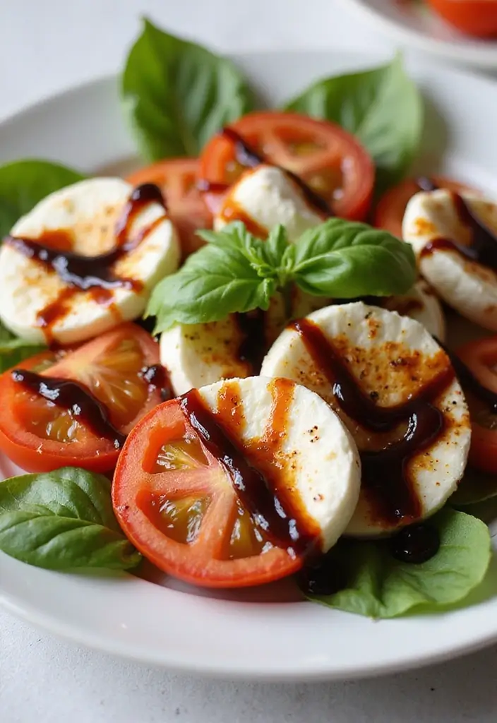 27 Gluten-Free Meal Prep Ideas for the Week - 19. Caprese Salad with Balsamic Glaze