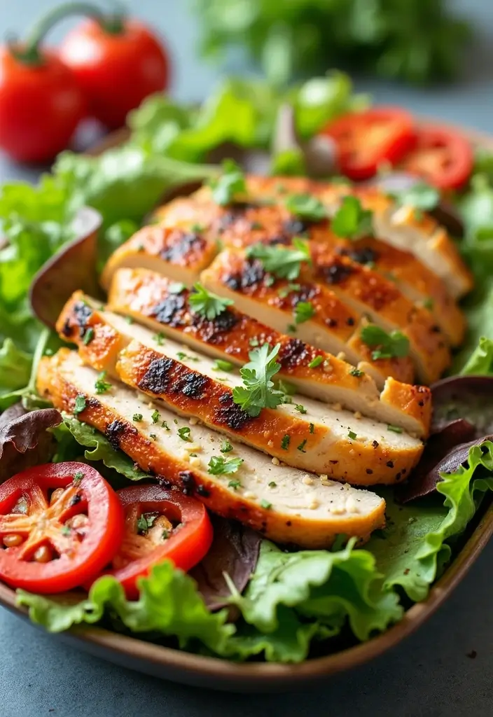27 Gluten-Free Meal Prep Ideas for the Week - 22. Grilled Chicken Salad