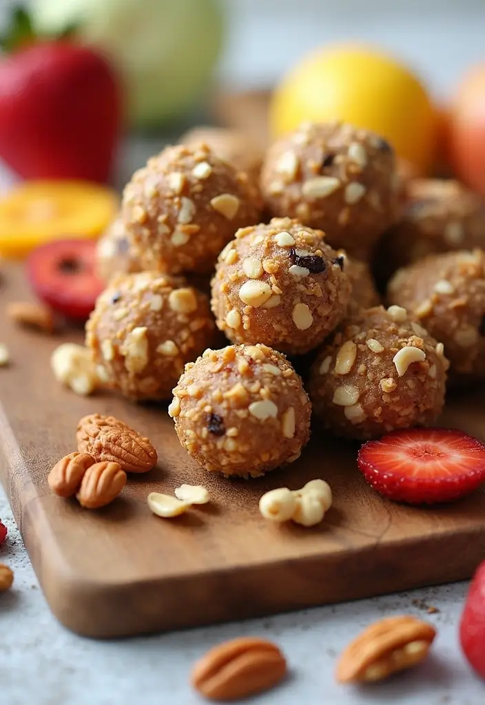 27 Gluten-Free Meal Prep Ideas for the Week - 23. Fruit and Nut Energy Bites