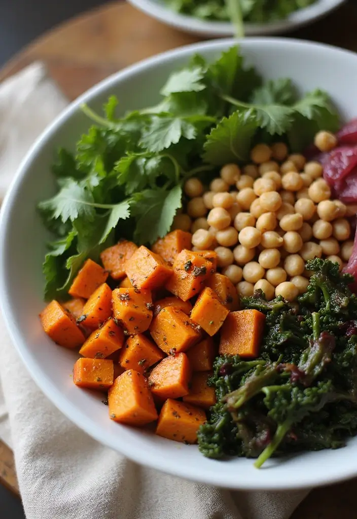27 Gluten-Free Meal Prep Ideas for the Week - 3. Sweet Potato and Chickpea Buddha Bowl