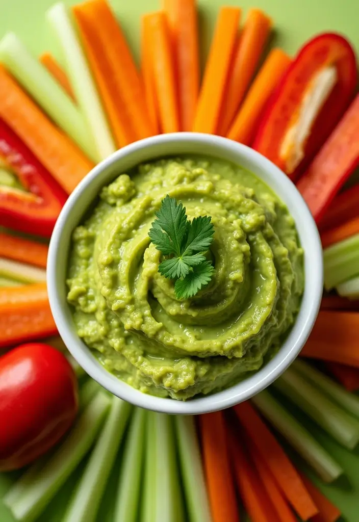 27 Gluten-Free Party Snacks Everyone Will Love - 1. Zesty Guacamole and Veggie Sticks