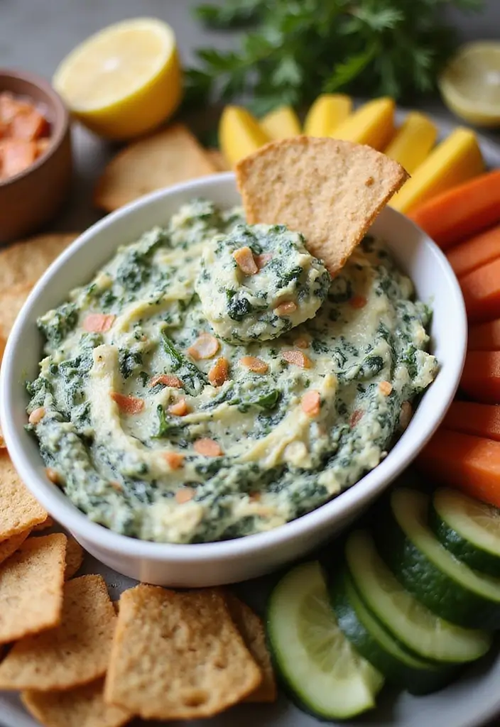 27 Gluten-Free Party Snacks Everyone Will Love - 26. Vegan Spinach Artichoke Dip
