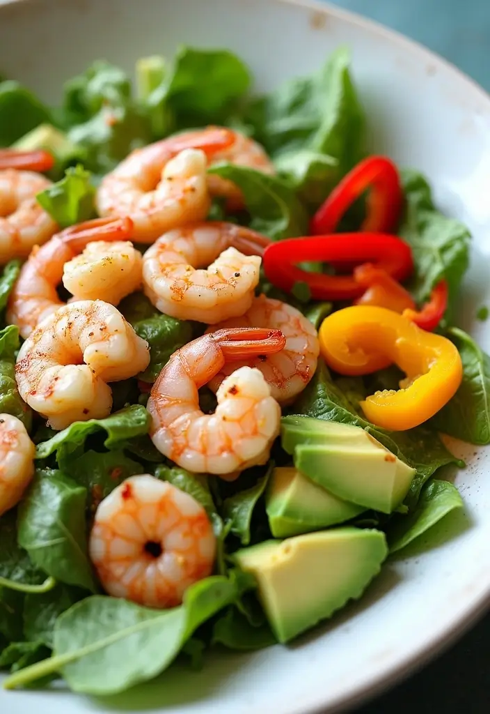 27 Gluten-Free Power Bowls for Balanced Meals - 18. Shrimp & Avocado Salad Bowl