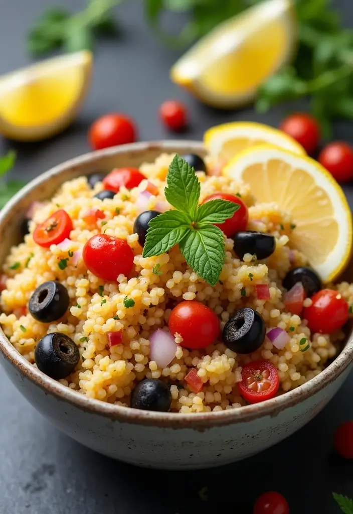 27 Gluten-Free Power Bowls for Balanced Meals - 27. Mediterranean Couscous Bowl