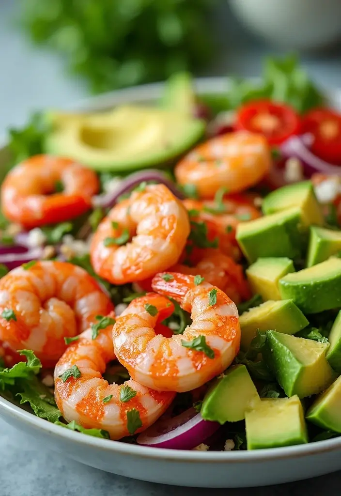 27 Gluten-Free Salads That Actually Fill You Up - 10. Shrimp Avocado Salad