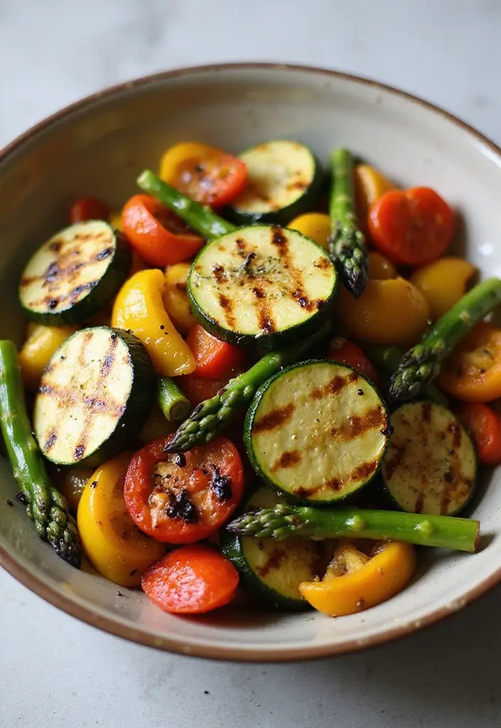 27 Gluten-Free Salads That Actually Fill You Up - 11. Grilled Vegetable Salad