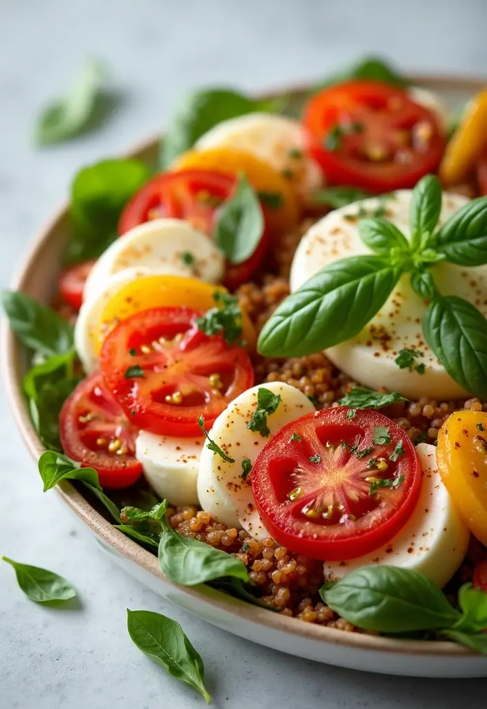 27 Gluten-Free Salads That Actually Fill You Up - 13. Caprese Salad with Quinoa