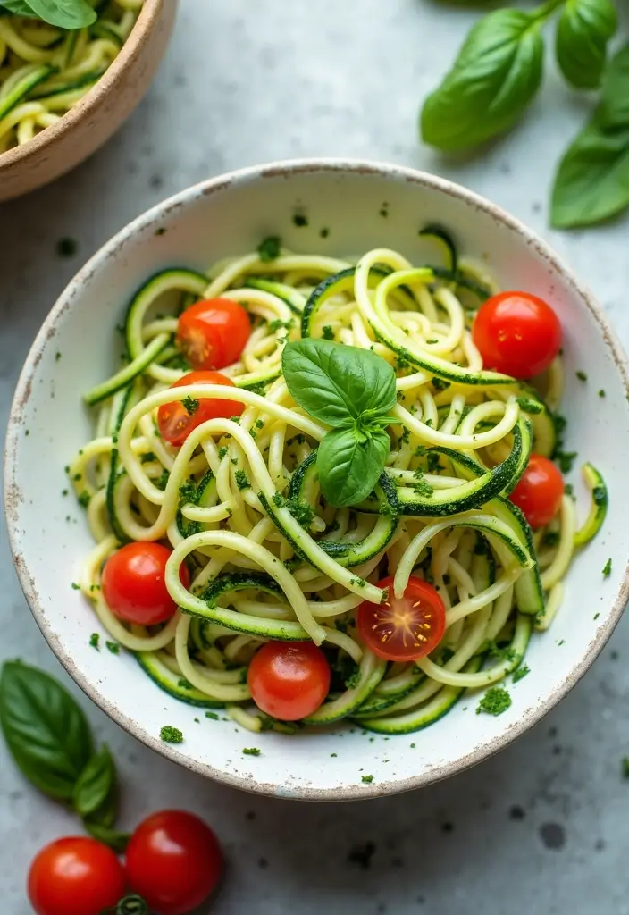 27 Gluten-Free Salads That Actually Fill You Up - 17. Zucchini Noodle Salad