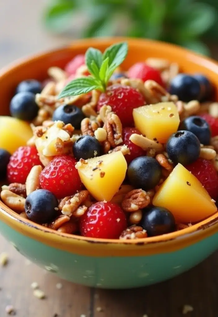 27 Gluten-Free Salads That Actually Fill You Up - 23. Fruit and Nut Salad